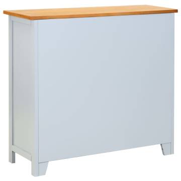 Sideboard 90x33.5x83 cm Solid Oak Wood