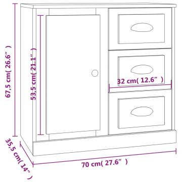 Sideboards 2 pcs Sonoma Oak Engineered Wood