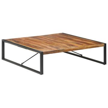 Coffee Table 140x140x40 cm Solid Wood with Sheesham Finish