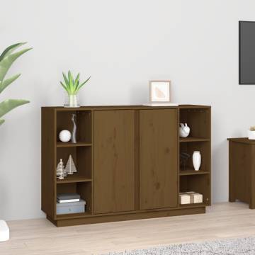 Sideboard Honey Brown 120x35x80 cm Solid Wood Pine