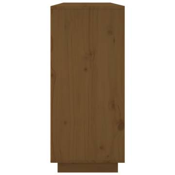 Sideboard Honey Brown 120x35x80 cm Solid Wood Pine