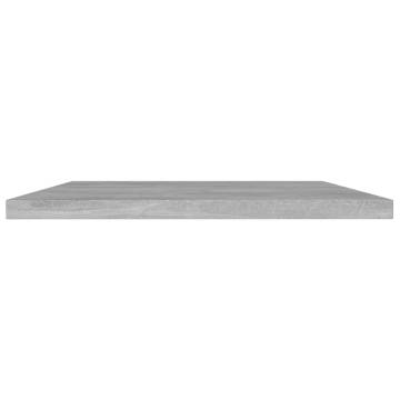 Bookshelf Boards 8 pcs Concrete Grey 100x20x1.5 cm Engineered Wood