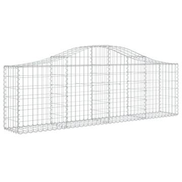 Arched Gabion Baskets 14 pcs 200x30x6080 cm Galvanised Iron