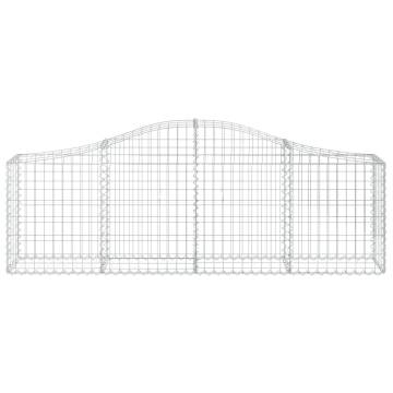 Arched Gabion Baskets 14 pcs 200x30x6080 cm Galvanised Iron