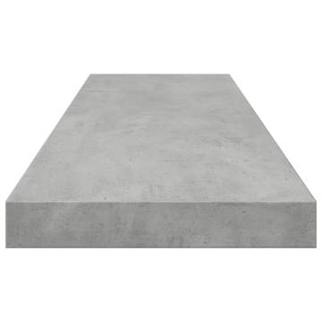 Bookshelf Boards 8 pcs Concrete Grey 80x10x1.5 cm Engineered Wood