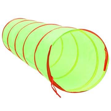 Children Play Tunnel with 250 Balls Green 175 cm Polyester