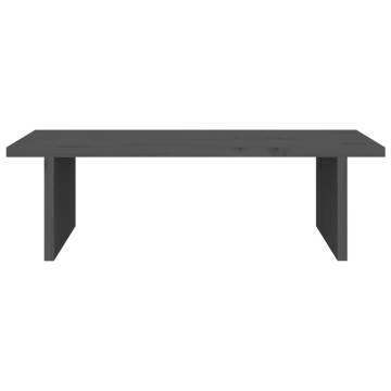 Monitor Stand Grey 50x27x15 cm Solid Wood Pine