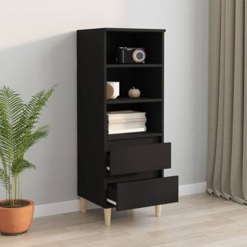 Highboard Black 40x36x110 cm Engineered Wood