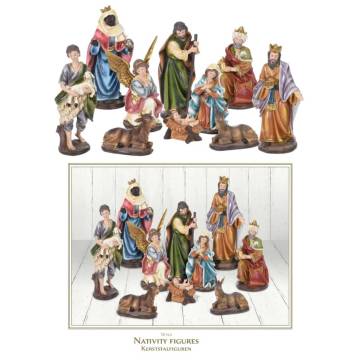 Ambiance 10 Piece Christmas Decoration Nativity Figures Set