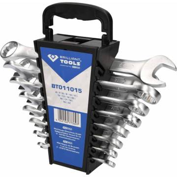 BRILLIANT TOOLS Combination Wrench Set 15 pcs