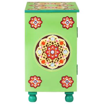 Hand Painted Sideboard Multicolour 70x35x60 cm Solid Mango Wood