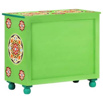 Hand Painted Sideboard Multicolour 70x35x60 cm Solid Mango Wood