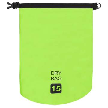 Dry Bag Green 15 L PVC