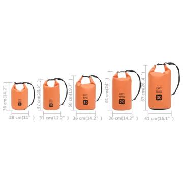 Dry Bag Orange 10 L PVC