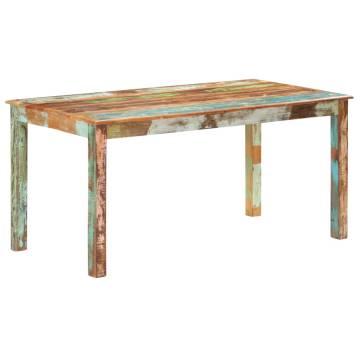 Dining Table Solid Reclaimed Wood 160x80x76 cm