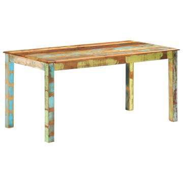 Dining Table Solid Reclaimed Wood 160x80x76 cm