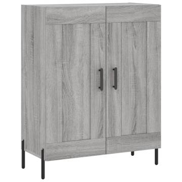 Highboard Grey Sonoma 69.5x34x180 cm Engineered Wood