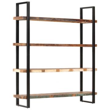 4-Tier Bookcase 160x40x180 cm Solid Reclaimed Wood