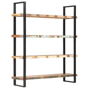 4-Tier Bookcase 160x40x180 cm Solid Reclaimed Wood