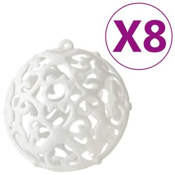 100 Piece Christmas Ball Set White