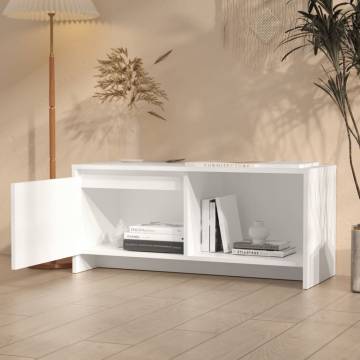 TV Cabinet White 90x35x40 cm Engineered Wood