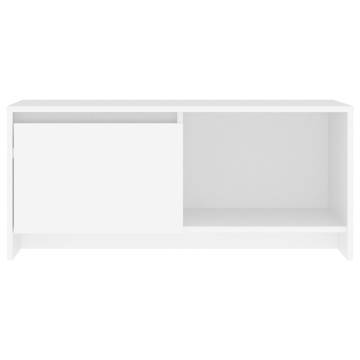 TV Cabinet White 90x35x40 cm Engineered Wood