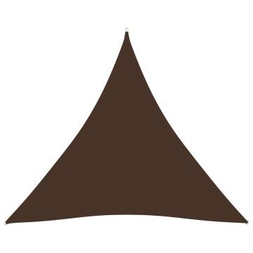 Sunshade Sail Oxford Fabric Triangular 4x4x4 m Brown