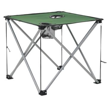 Camping Table and Chair Set 3 Pieces Green