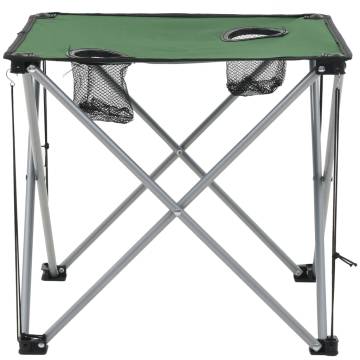 Camping Table and Chair Set 3 Pieces Green