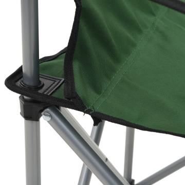 Camping Table and Chair Set 3 Pieces Green