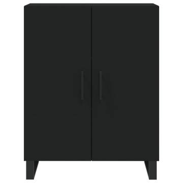 Highboard Black 69.5x34x180 cm Engineered Wood