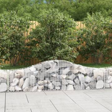 Arched Gabion Baskets 18 pcs 200x30x4060 cm Galvanised Iron