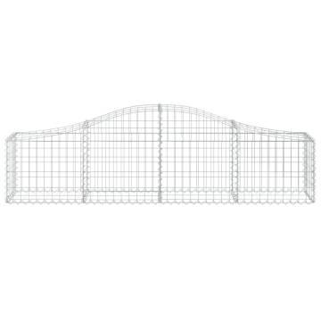 Arched Gabion Baskets 18 pcs 200x30x4060 cm Galvanised Iron