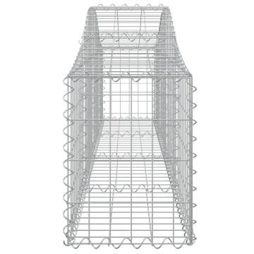 Arched Gabion Baskets 18 pcs 200x30x4060 cm Galvanised Iron