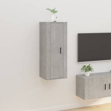 Wall Mounted TV Cabinet Concrete Grey 40x34,5x100 cm