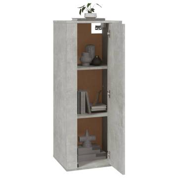 Wall Mounted TV Cabinet Concrete Grey 40x34,5x100 cm