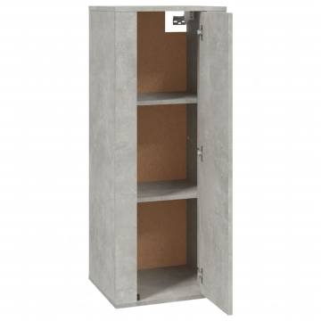 Wall Mounted TV Cabinet Concrete Grey 40x34,5x100 cm