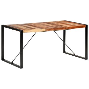 Dining Table 160x80x75 cm Solid Wood with Sheesham Finish