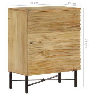 Sideboard Solid Mango Wood 60x35x75 cm