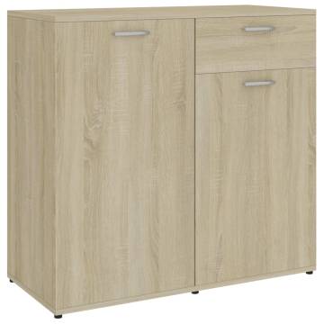 Sideboard Sonoma Oak 160x36x75 cm Engineered Wood