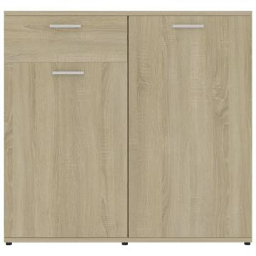 Sideboard Sonoma Oak 160x36x75 cm Engineered Wood