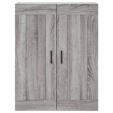 Highboard Grey Sonoma 69.5x34x180 cm Engineered Wood