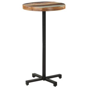 Bistro Table Round Ø60x110 cm Solid Reclaimed Wood