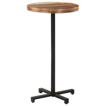 Bistro Table Round Ø60x110 cm Solid Reclaimed Wood