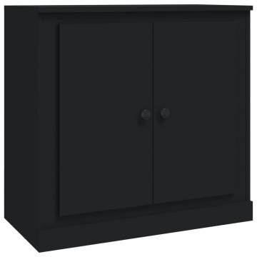 Sideboards 3 pcs Black Engineered Wood