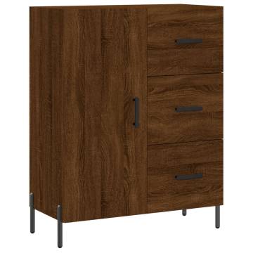 Highboard Brown Oak 69.5x34x180 cm Engineered Wood