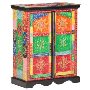 Hand Painted Sideboard 60x30x75 cm Solid Mango Wood