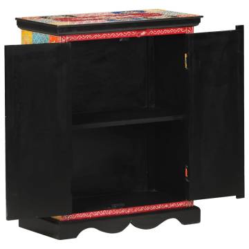 Hand Painted Sideboard 60x30x75 cm Solid Mango Wood