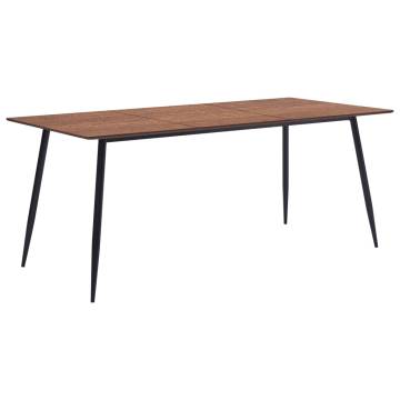 Dining Table Brown 200x100x75 cm MDF