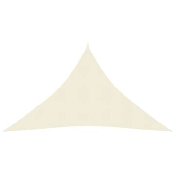 Sunshade Sail 160 g/m² Cream 3x3x4.2 m HDPE